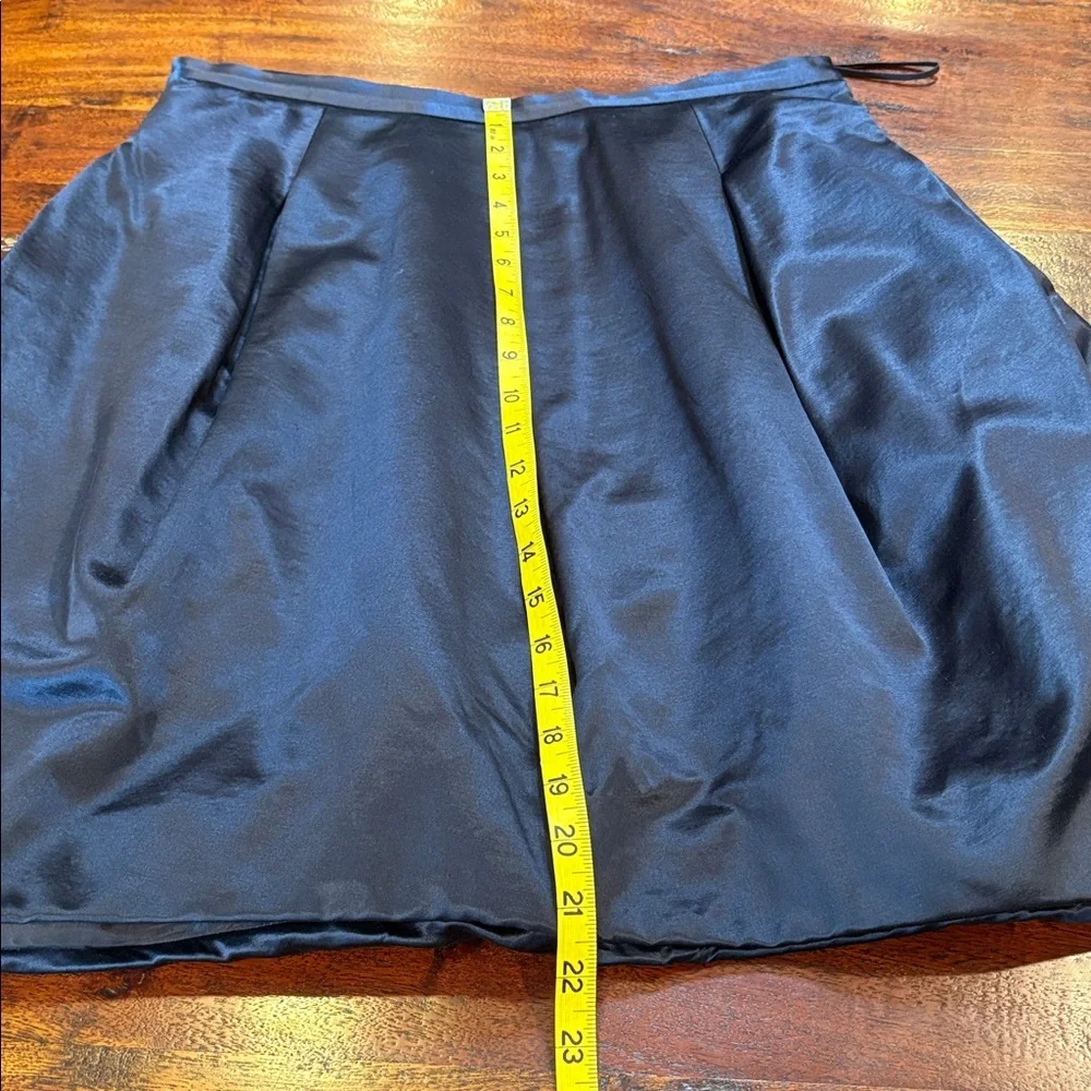 Ralph Lauren Black Label Navy Blue Flared Bubble Hem Skirt size 10